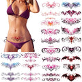 24 Sheets Sexy Belly Temporary Tattoos Waterproof Stickers