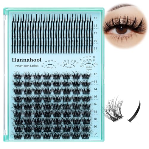 D Curl Lash Clusters - 12-22mm Mixed Volume Eyelash Extensions