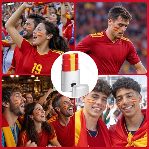 Spain Flag Face Paint Stick - World Cup 2026 Sports Fan Makeup