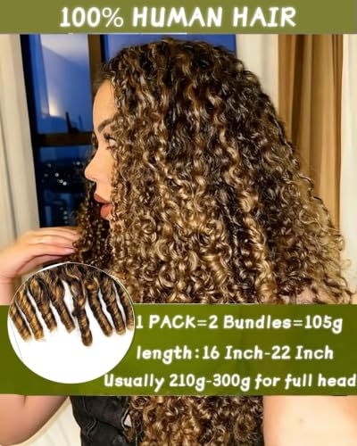 16 Inch Burmese Curly Crochet Hair Extensions for Black Women