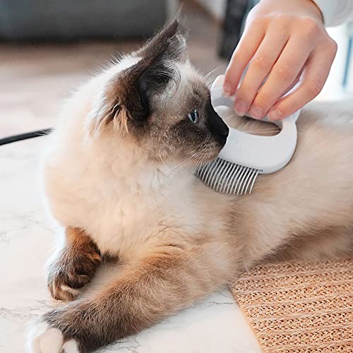 Leo's Paw Massaging Pet Hair Removal Shell Comb for Cats & Dogs