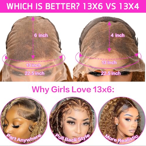 13x6 HD Lace Front Wig 30" Deep Wave Human Hair 4/27