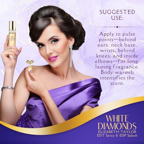 Elizabeth Taylor White Diamonds EDT 4 Piece Gift Set 1.7 oz