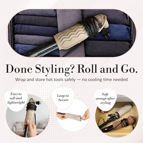 Milaya Heat Resistant Silicone Mat for Hair Tools | 450F