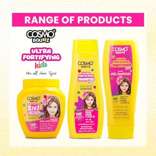 Gentle Kids Shampoo with Keratin, Almond & Castor Oil - 400ml