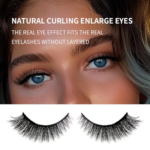 7 Pairs 3D Fluffy False Eyelashes - Soft Synthetic Mink Lashes