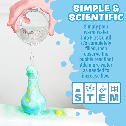 Tub Works Kids Bath Bomb Potion 6 Pack | Fizzing Bath Toys