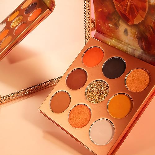 Waterproof Blue Eyeliner & Orange Eyeshadow Palette Set