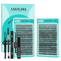 AMZGIRL Lash Clusters Kit - 640Pcs 40D/50D DIY Eyelash Extensions