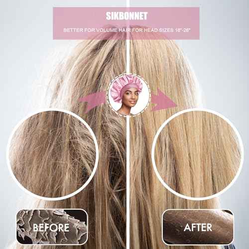 Satin Silk Bonnet for Sleeping, Soft Satin Lined Hair Bonnet for Women, Double Layer Sleep Nightcap