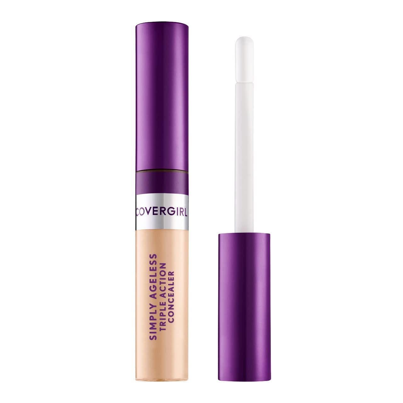 COVERGIRL Simply Ageless Triple Action Concealer, Buff Beige, Shelf Pack of 2