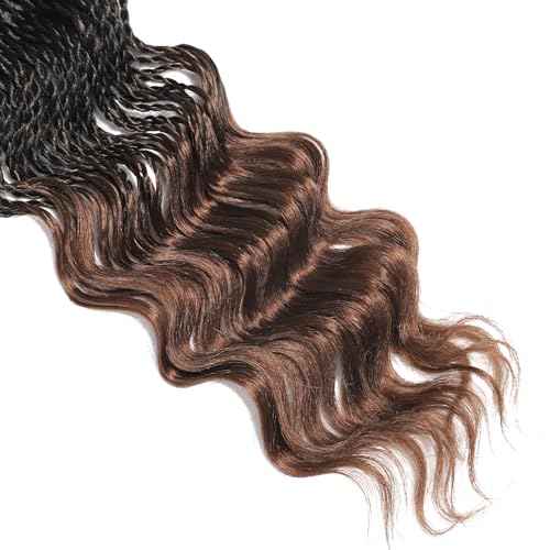 Wavy Senegalese Twist Crochet Braids 6packs/lot 22Inch 35Strands/Pack Synthetic Crochet Hair Curly Twist Braiding Hair (22 Inch, T30#)