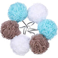Bath Loofah Sponge Scrubber Set of 6 - Exfoliating Pouf