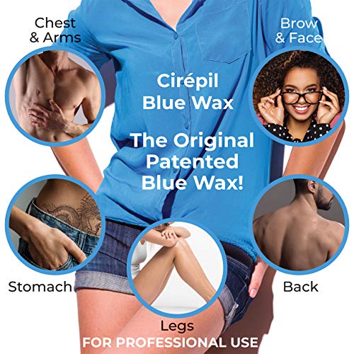 Cirepil Blue Stripless Hard Wax Beads 28.22oz Bag for Hair Removal
