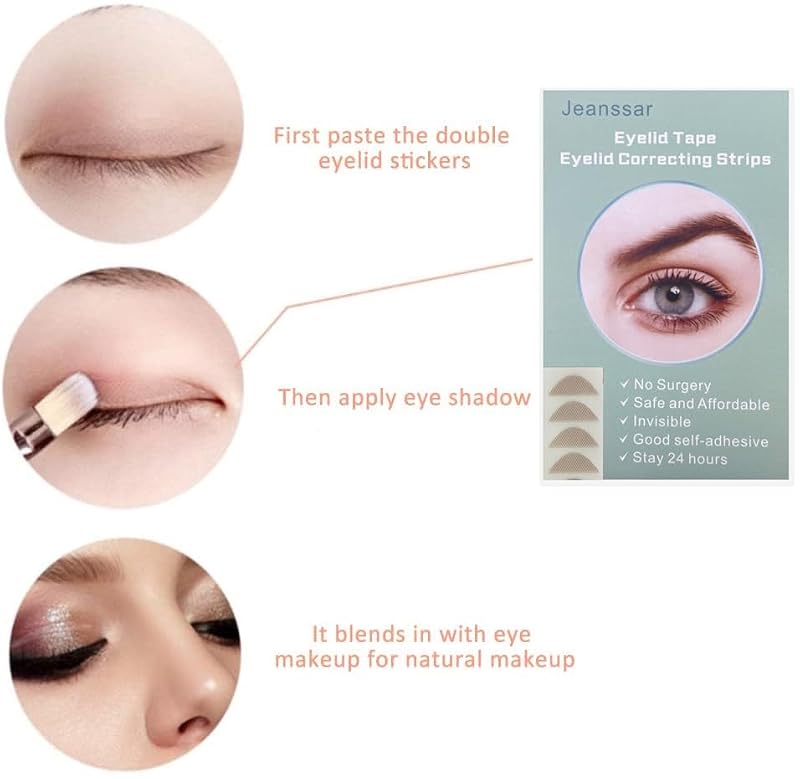 Eyelid Tape Strips for Droopy Eyes - 7mm Invisible Lift Strips