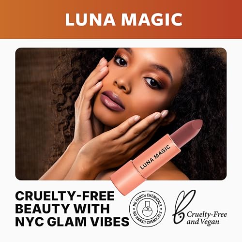Luna Magic Nude Lipstick - Velvet Finish, Long-Lasting
