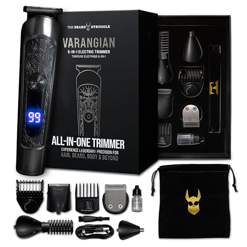 Varangian 6-in-1 Beard Trimmer - Titanium Blade, 17 Settings