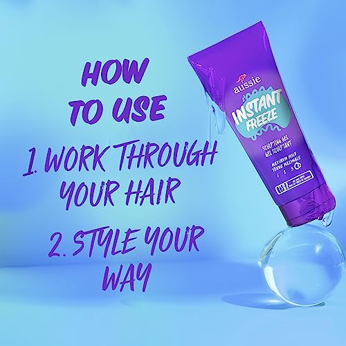 Aussie Instant Freeze Sculpting Hair Gel 7oz Triple Pack