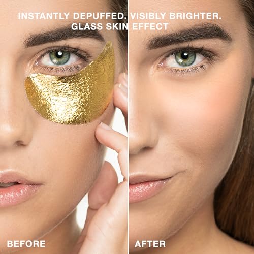 STARSKIN VIP Gold Mask Eye 5 Pack, Gold Undereye Mask Patches, Eye Masks for Puffy Eyes and Wrinkles, Revitalizing and Hydrating Eye Patches, For Dark Circles Under Eye Treatment, Korean Skincare