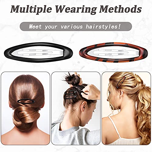 Waydress 12 Pcs Tortoise Hair Clips for Women - Elegant Barrettes