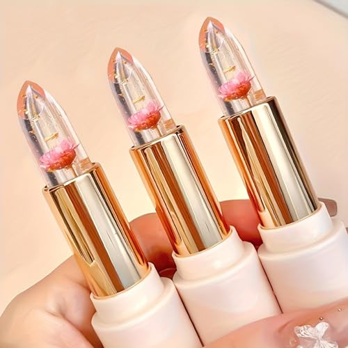 Flower Jelly Lip Tint Set - Temperature Color Change, 3 Pack