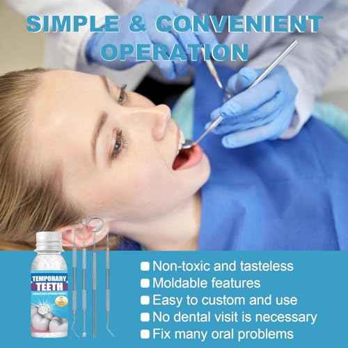 Tooth Repair kit with 4 Dental Tools, temporary tooth filling kit, tooth replacement missing teeth, Save Smile Cause Bad Teeth and Smile Confidently Again