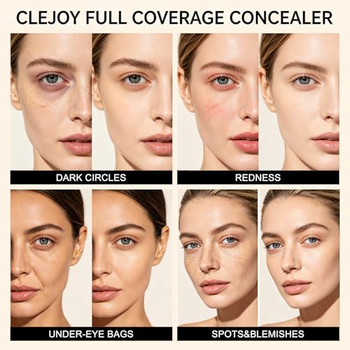 CleJoy Eye Perfector Under Eye Concealer & Full Face Primer