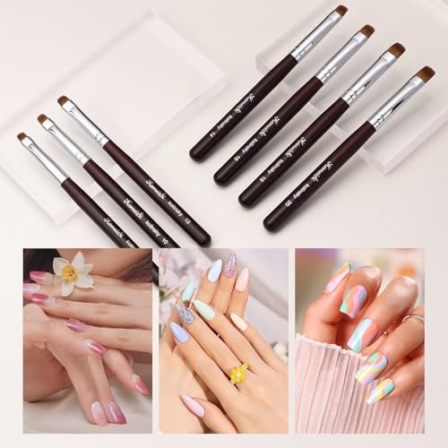 Kolinsky Sable Nail Brush French Tip & Clean-Up #8