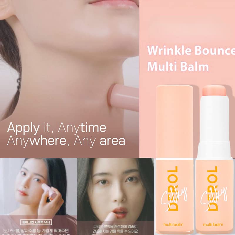 3PCS Wrinkle Bounce Moisturizing Balm, Collagen Multi Balm Stick Wrinkle Bounce Anti-aging Moisturizing Multi Balm, Facial Moisturizers Cream