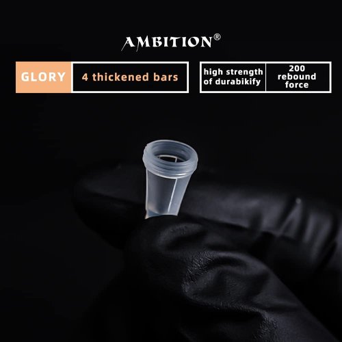Ambition Glory Tattoo Cartridges #12 Standard 7RL Needles Disposable 50pcs 0.35mm 7 Round Liner for Rotary Tattoo Machine Supply