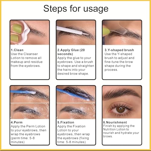 Eyebrow Lamination Kit - DIY Salon Results, Fuller Brows