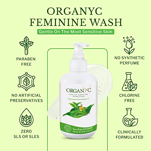 Organyc pH-Balanced Intimate Wash, 250ml – Organic Tea Tree & Botanical