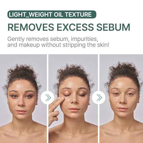 Illiyoon Gentle Deep Cleansing Oil | Lightweight Facial Cleanser with Coconut Oil & AHA/BHA for Makeup, Fragrance-Free, Sebum & Blackhead Removal, Korean Skin Care, 8.45 fl.oz.