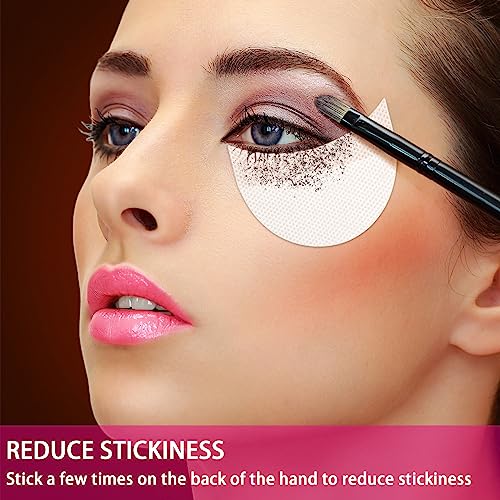 TailaiMei 120 Pcs Eyeshadow Shields, Eyeshadow Stencil for Prevent Makeup Residue, Lint Free Gel Pad for Eyeliner, Eyelash Extensions and Lip Makeup
