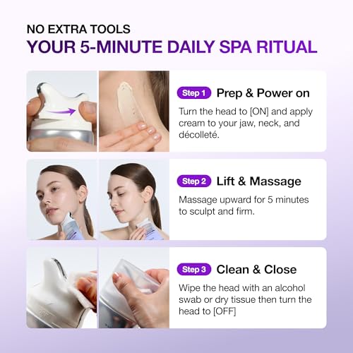 ANUA Collagen Retinol Neck Cream with Gua Sha Roller, 2.7 fl oz
