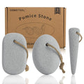 DEBETOOL 3-Pack Natural Volcanic Foot Pumice Stone Set for Callus Removal