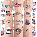 USA Patriotic Temporary Tattoos - 150 PCS 4th of July Stickers