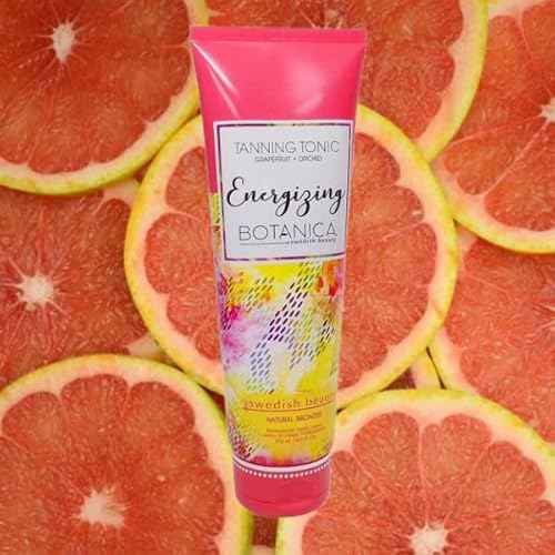 Swedish Beauty ENERGIZING Botanica Natural Bronzer (8.5 ounces) Tanning Bed Lotion, Grapefruit and Orchid Blend