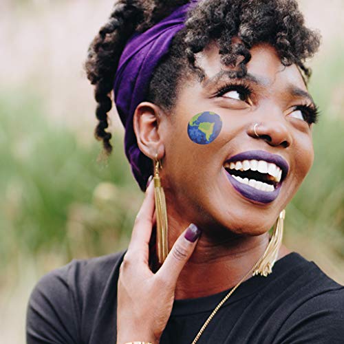 Earth Day Temporary Tattoos - 48 Pack, Skin Safe