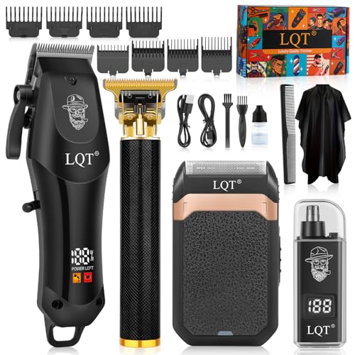 LQT Men's Hair Clipper & Grooming Kit - 4-Piece Set