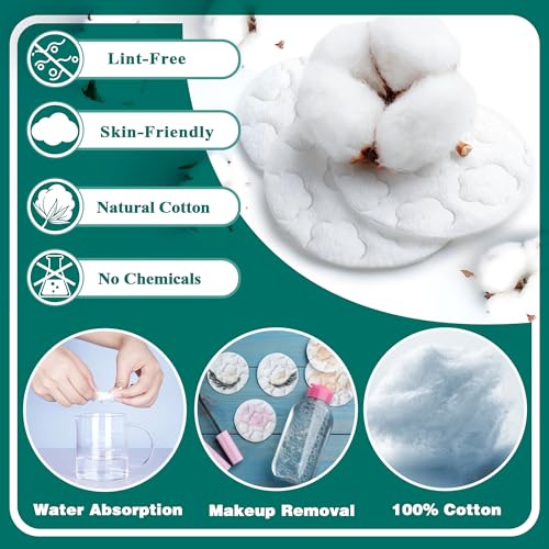 Cotton Rounds for Makeup Removal, 300 Count | Ultra-Soft Pads