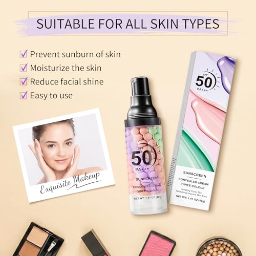 Color Correcting Primer SPF 50 PA+++ Sunscreen 3 Shades