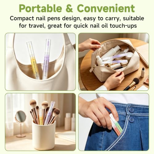 Meschett 16-Piece Cuticle Oil Pen Set – Gentle Hydrating Nail Care