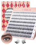 VYRILA Lash Clusters 0.05mm PBT Fiber D Curl 80pcs 8-16mm