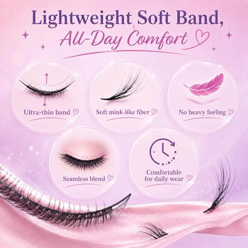 Lash Clusters Kit - 640 Pcs Eyelash Extensions 9-16mm with Tools