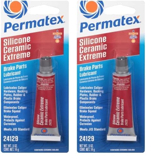 Permatex 24129 Silicone Extreme Brake Parts Lubricant, 0.5 fl. oz. (Pack of 2)