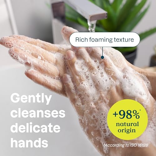 Bundle of ATTITUDE Hand Soap for Sensitive Skin Enriched with Oat, EWG Verified, Dermatologically Tested, Vegan, Extra Gentle, Unscented, 16 Fl Oz + Hand Cream, 2.5 Fl Oz