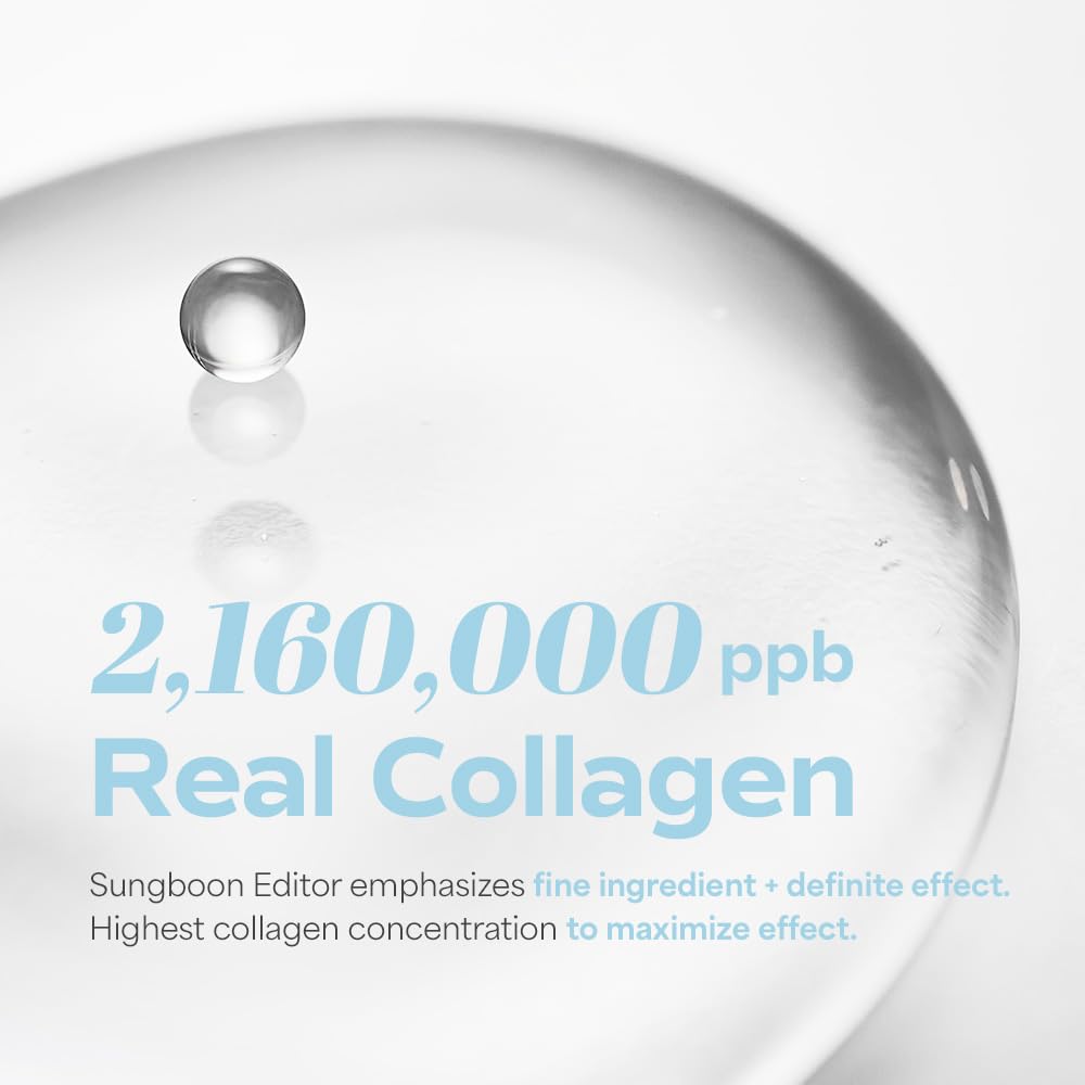 SUNGBOON EDITOR Deep Collagen Hyalu-B5 Hydrating Overnight Mask 37gx4ea | The real collagen 2,160,000ppb | Facial Hydrogel Masks with low molecular weight collagen for elasticity and moisturizing