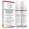 C'rcle 5% Minoxidil Foam for Women, Unscented, 2-Pack (4.2 fl oz each) 8-Month Supply