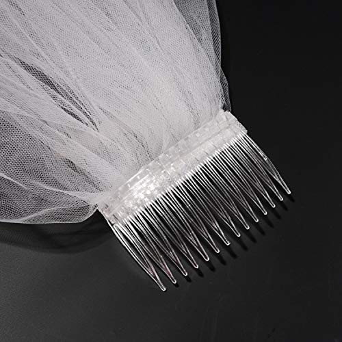 Pangda 10-Pack Clear Hair Comb Clips – 14-Tooth Bridal Veil Combs